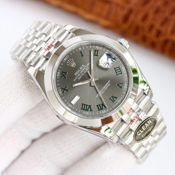Clean Factory Rolex Datejust 126334 Slate Dial Fluted Bezel Oyster/Jubilee Bracelet 904L Steel 3235 Movement 41mm Mens Watch