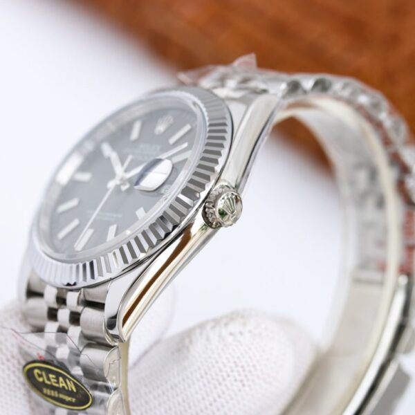 Clean Factory Rolex Datejust 126334 Black Diamond Dial Fluted Bezel Oyster/Jubilee Bracelet 904L Steel 3235 Movement 41mm Mens Watch