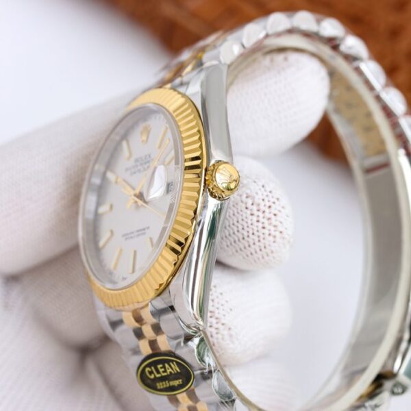 Clean Factory Rolex Datejust 126303 Champagne Index Domed Bezel 41mm Oyster/Jubilee Bracelet Watch 904L Steel And Yellow Gold 3235 Movement