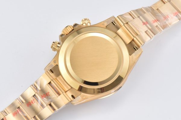 Clean Factory Rolex Daytona Chronograph White Dial Yellow Gold Bezel&Case&Bracelet 7750/4130 Movement