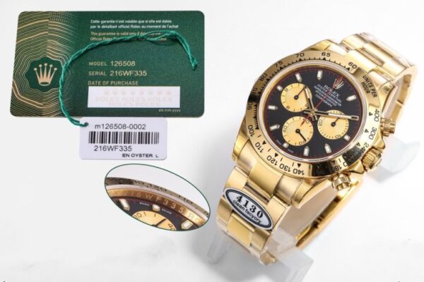 Clean Factory Rolex Daytona Chronograph Yellow Gold Dial Yellow Gold Bezel 904L Steel&Full Yellow Gold Case&Bracelet 7750/4130 Movement