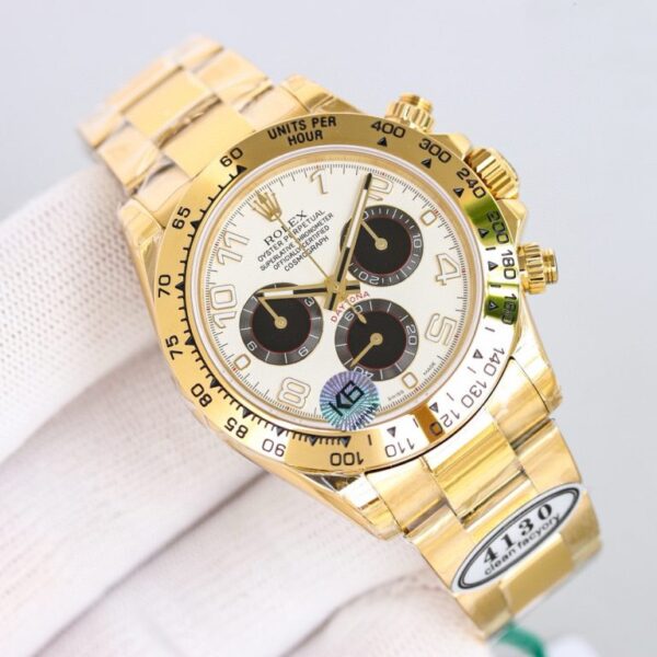 Clean Factory Rolex Daytona Chronograph Yellow Gold Dial Yellow Gold Bezel 904L Steel&Full Yellow Gold Case&Bracelet 7750/4130 Movement