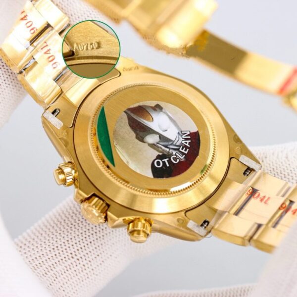 Clean Factory Rolex Daytona Chronograph Yellow Gold Dial Yellow Gold Bezel 904L Steel&Full Yellow Gold Case&Bracelet 7750/4130 Movement