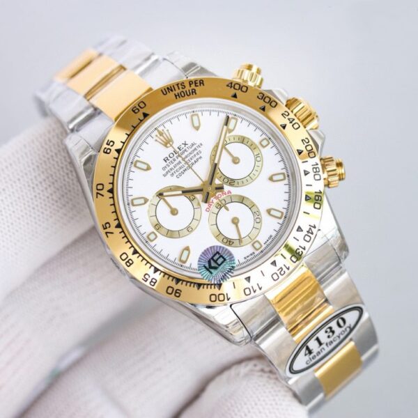 Clean Factory Rolex Daytona Chronograph Yellow Gold Dial Yellow Gold Bezel 904L Steel&Yellow Gold Case&Bracelet 7750/4130 Movement