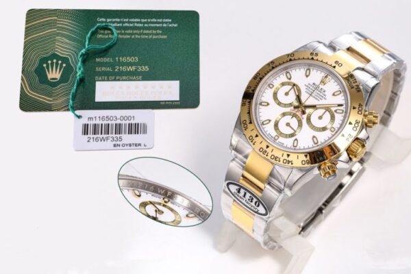 Clean Factory Rolex Daytona Chronograph Yellow Gold Dial Yellow Gold Bezel 904L Steel&Yellow Gold Case&Bracelet 7750/4130 Movement