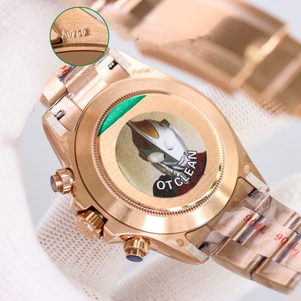 Clean Factory Rolex Daytona Chronograph White Dial Rose Gold Bezel 904L Steel&Full Rose Gold Case&Bracelet 7750/4130 Movement